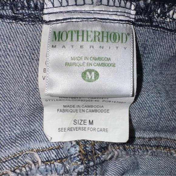 Motherhood Maternity Womens Medium 30 X 21 Blue Wide Leg Denim Capri Jeans - Picture 4 of 9